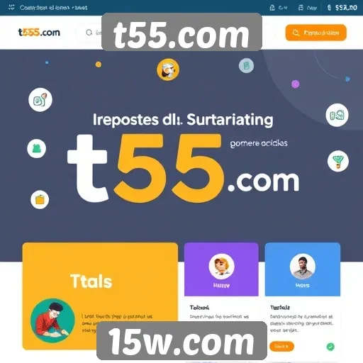 novos recursos interativos no t55.com