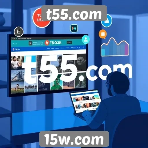 t55.com apresenta novas funcionalidades interativas para usuários